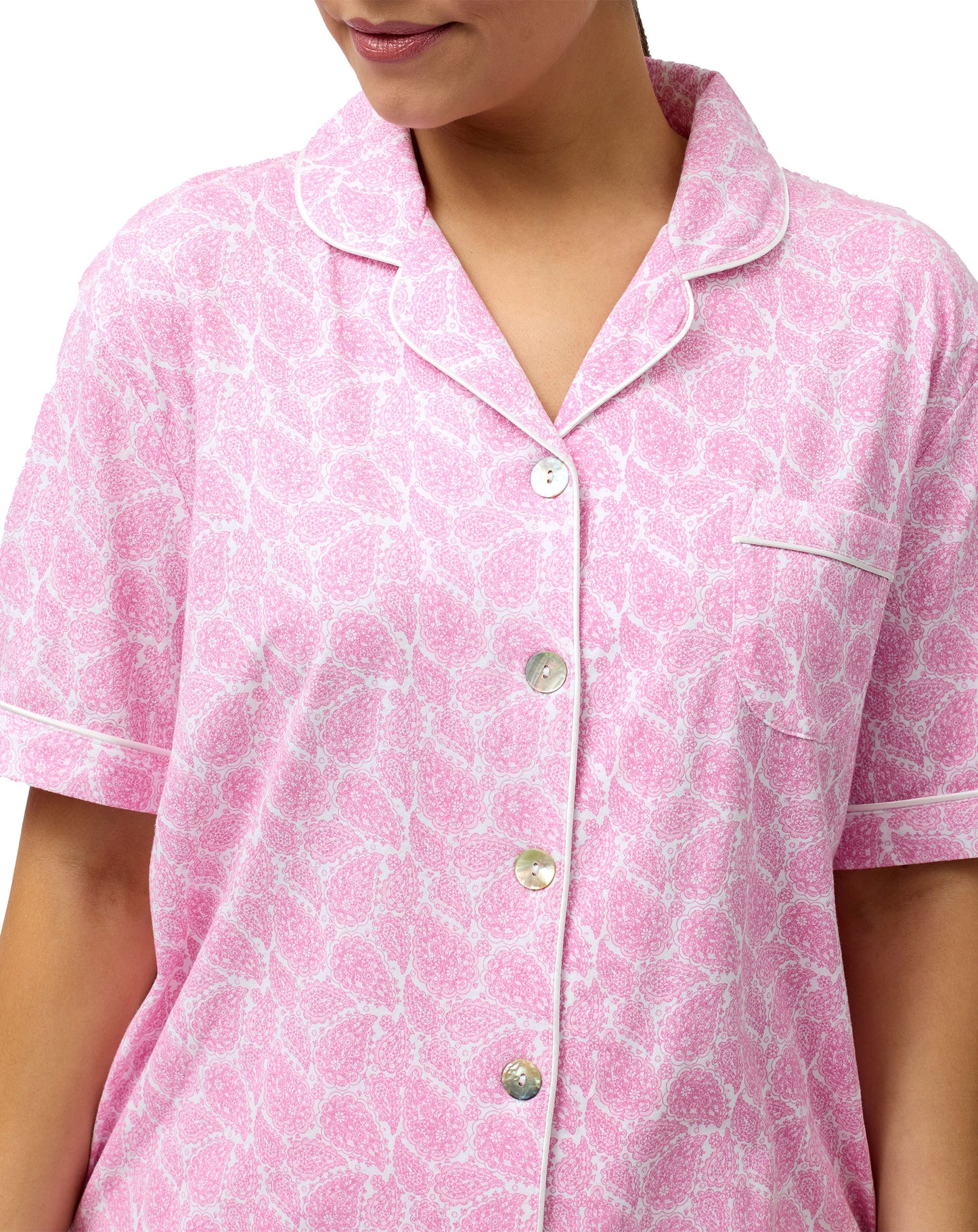 PAISLEY PJ SET PINK - SK108P