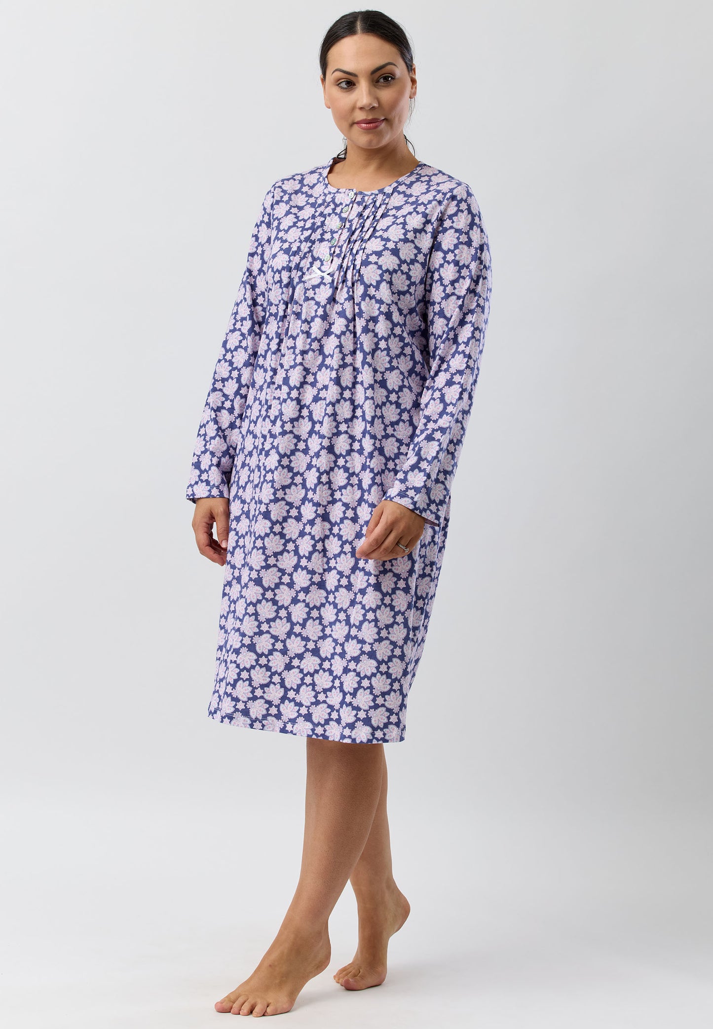 PAISLEY NIGHTIE MARINE - SK203P5