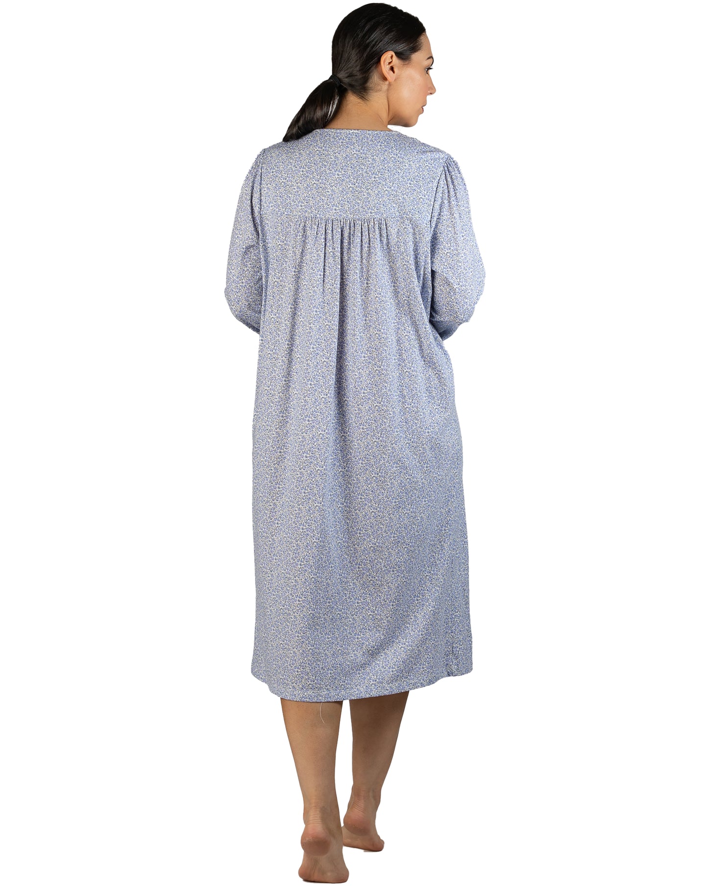 BLOSSOM RUFFLE NIGHTIE IRIS - SK242B