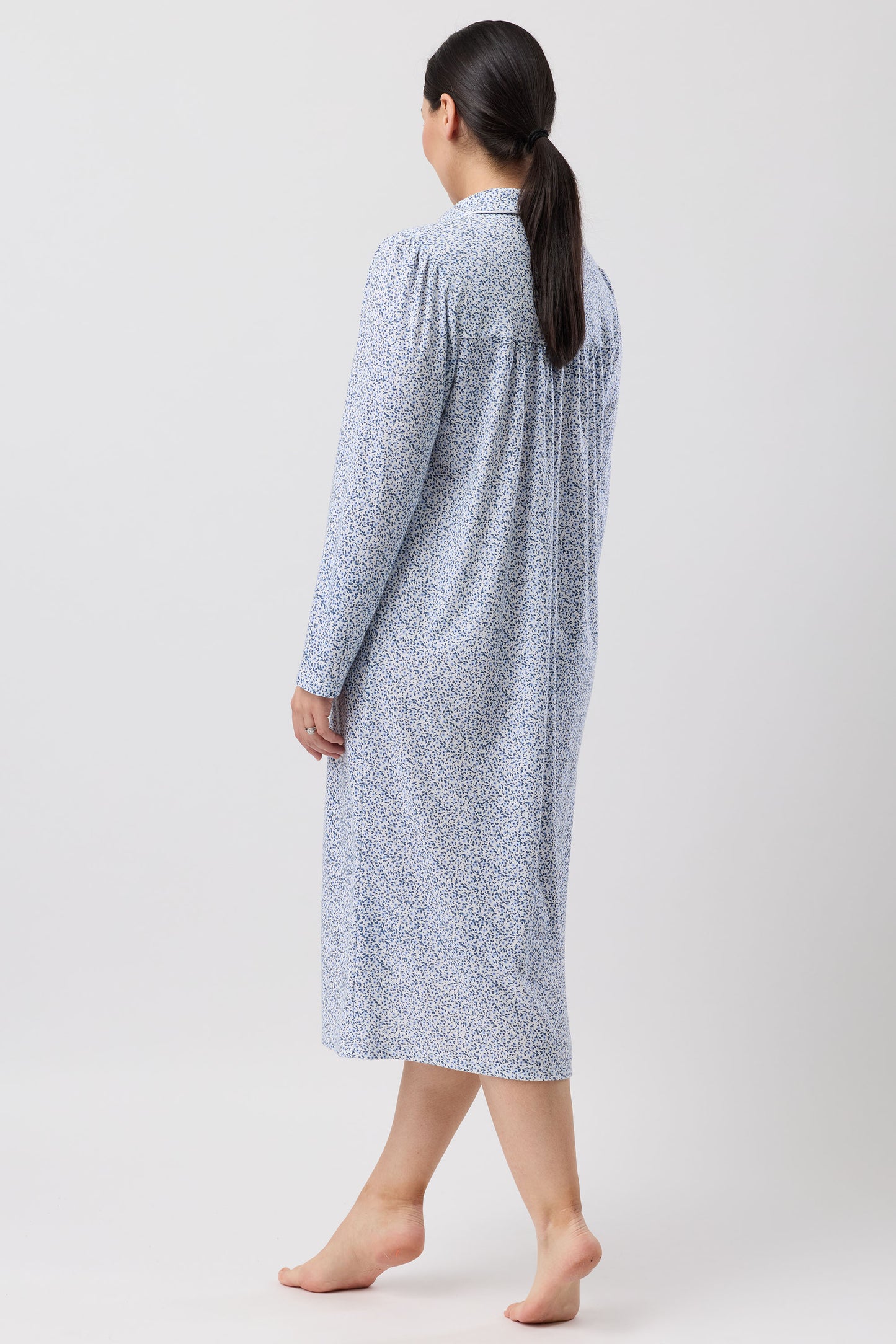 DITSY COLLAR NIGHTIE DENIM - SK248D6