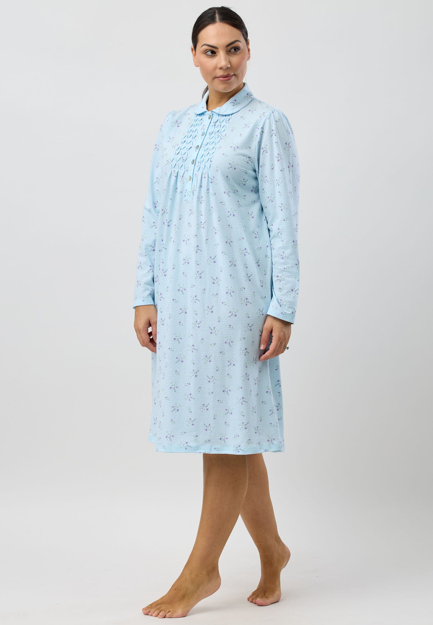 SWEET PEA COLLAR NIGHTIE AQUA - SK251S5