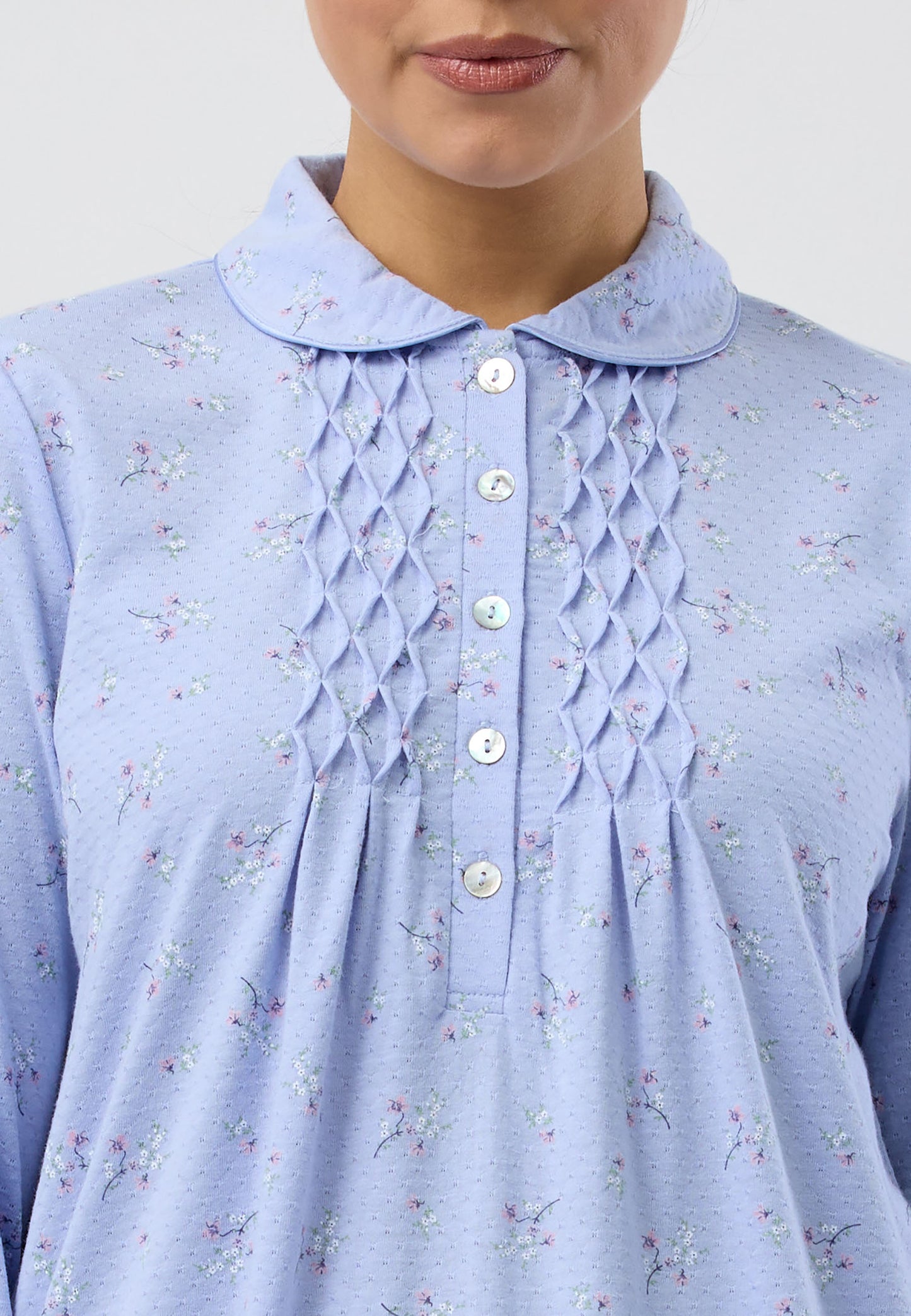 SWEET PEA COLLAR NIGHTIE LAVENDER - SK251S5