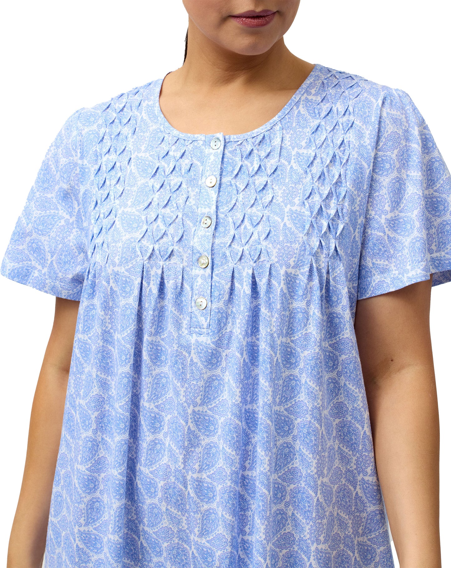 SHORT SLEEVE PAISLEY NITE BLUE - SK310P
