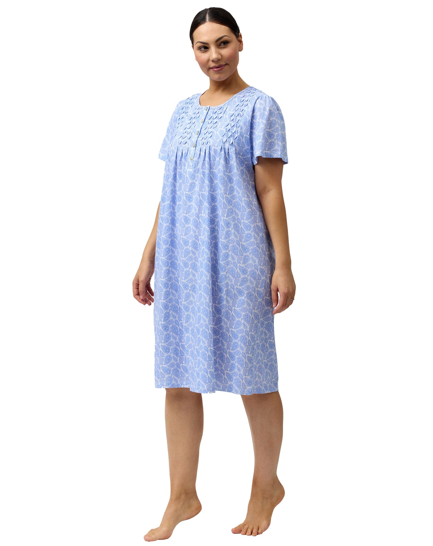 SHORT SLEEVE PAISLEY NITE BLUE - SK310P