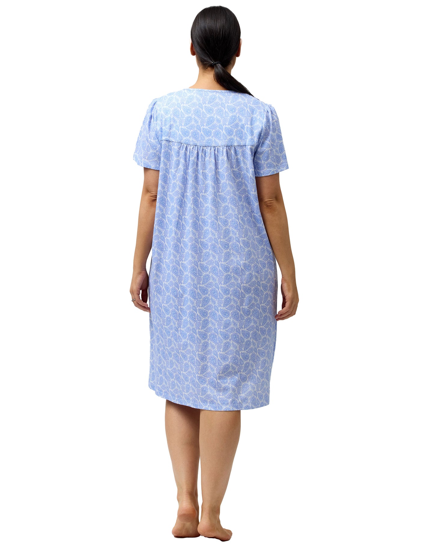 SHORT SLEEVE PAISLEY NITE BLUE - SK310P
