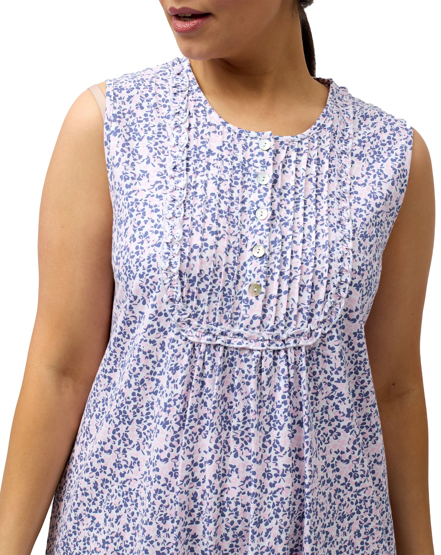 SLEEVELESS ABSTRACT NITE PINK - SK416A
