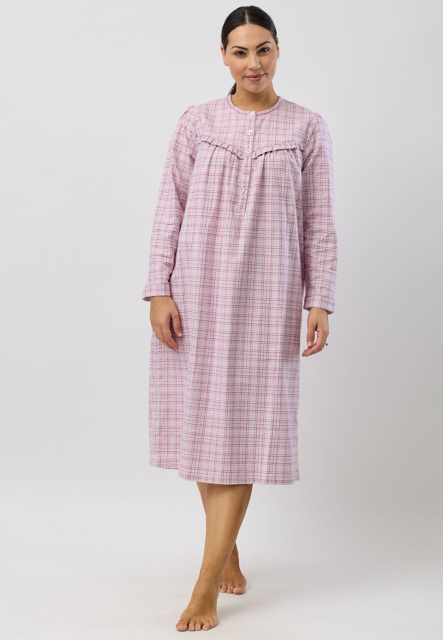 HOUNDSTOOTH NIGHTIE PINK - SK625H5
