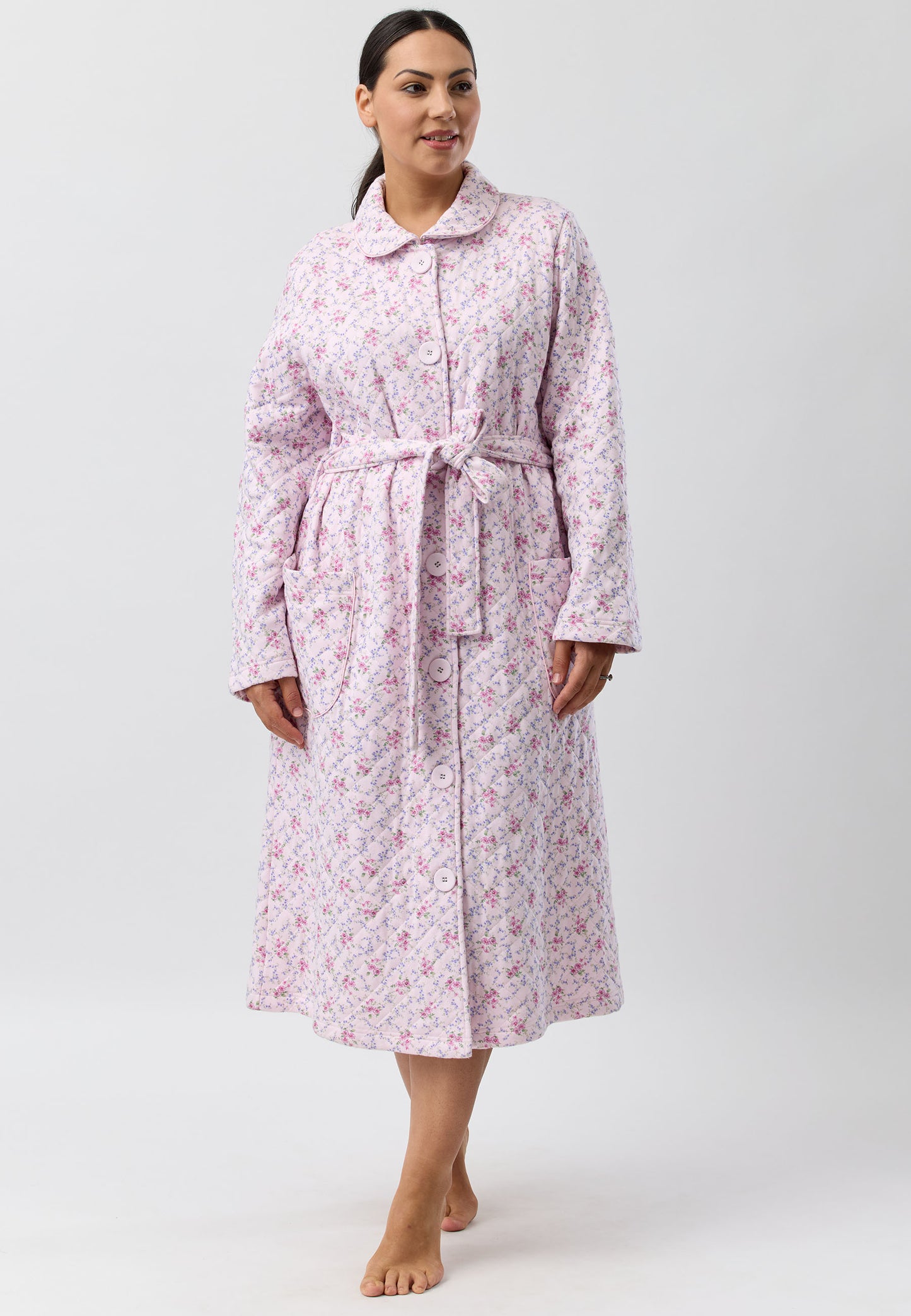 POSY QUILT GOWN PINK - SK924PO5