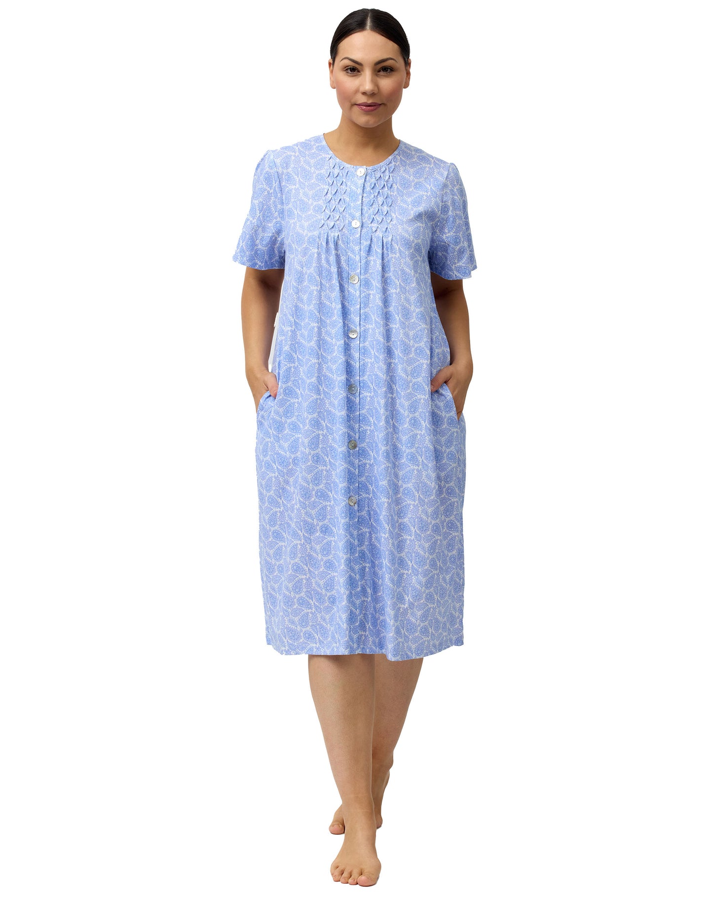 PAISLEY BRUNCH COAT BLUE - SK927P
