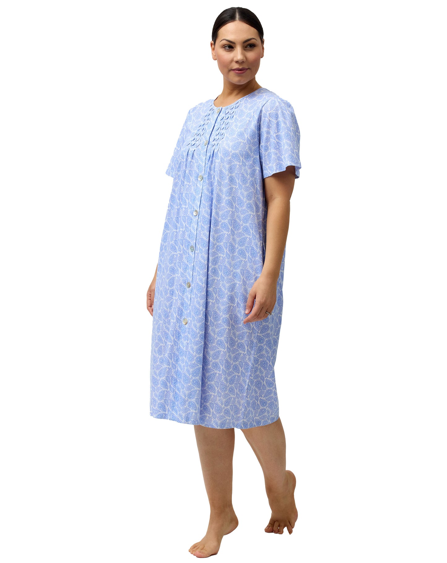 PAISLEY BRUNCH COAT BLUE - SK927P