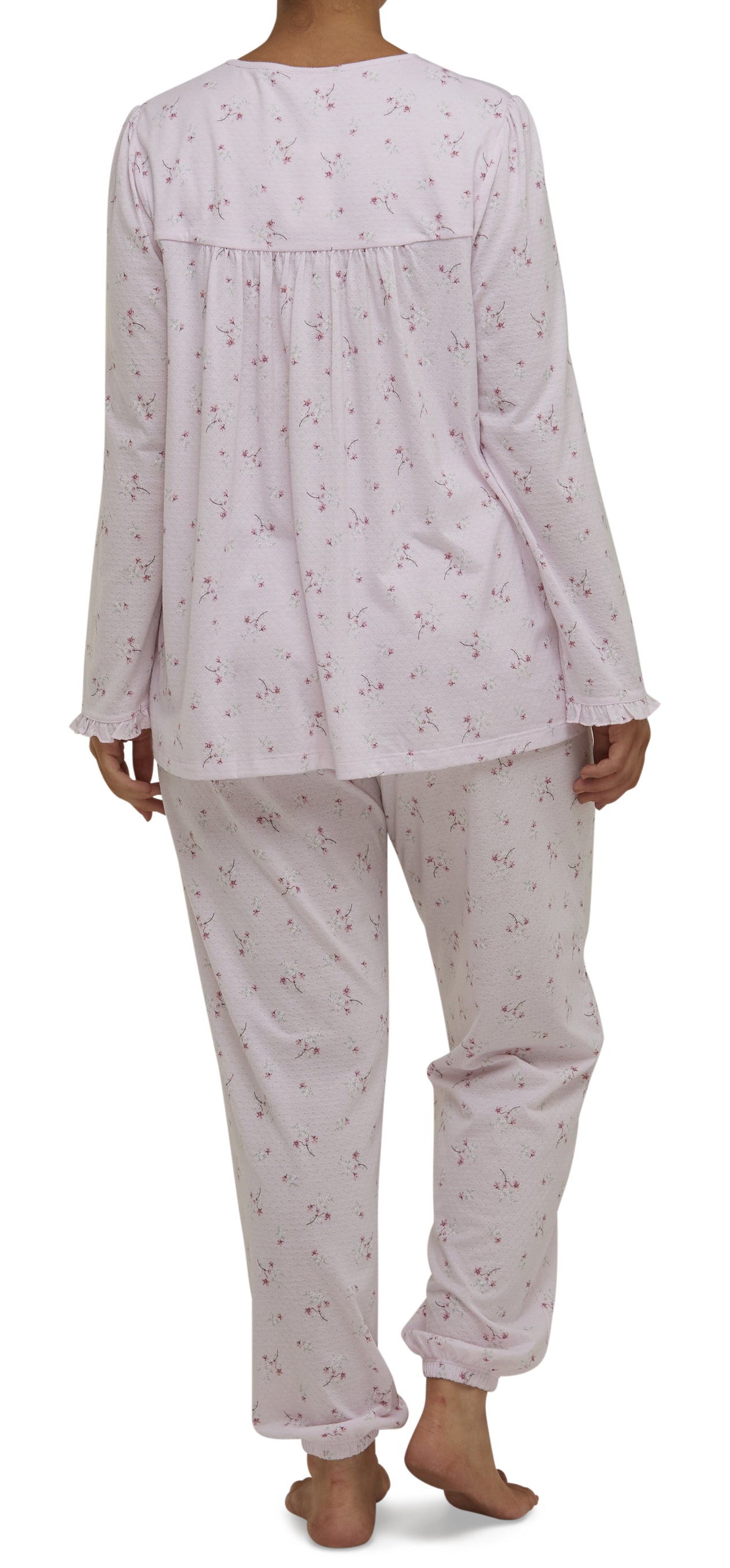 ISABEL RUFFLE PJ SET PALE PINK - SK107I