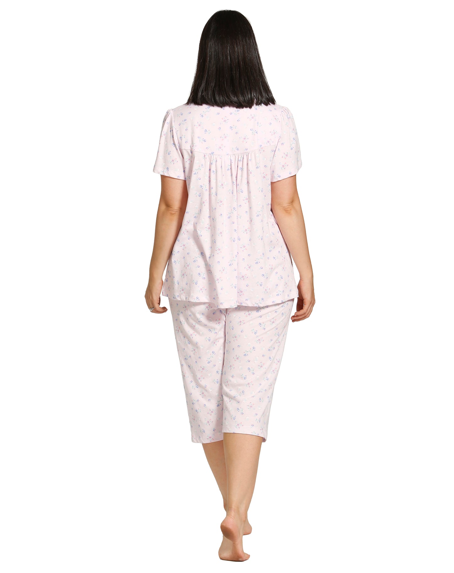 SPRING FLOWERS PJ SET PINK - SK113SF