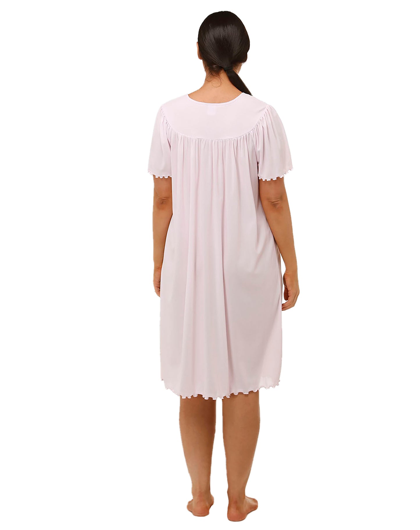 Short Sleeve Embroidered Trilobal Nite Pink - SK209T
