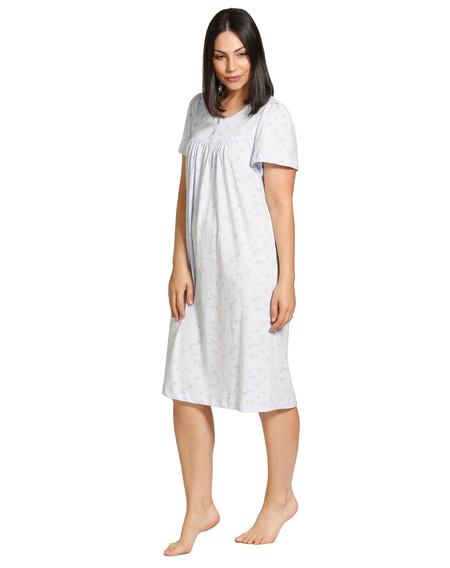 SPRINGS FLOWERS NIGHTIE BLUE - SK304SF