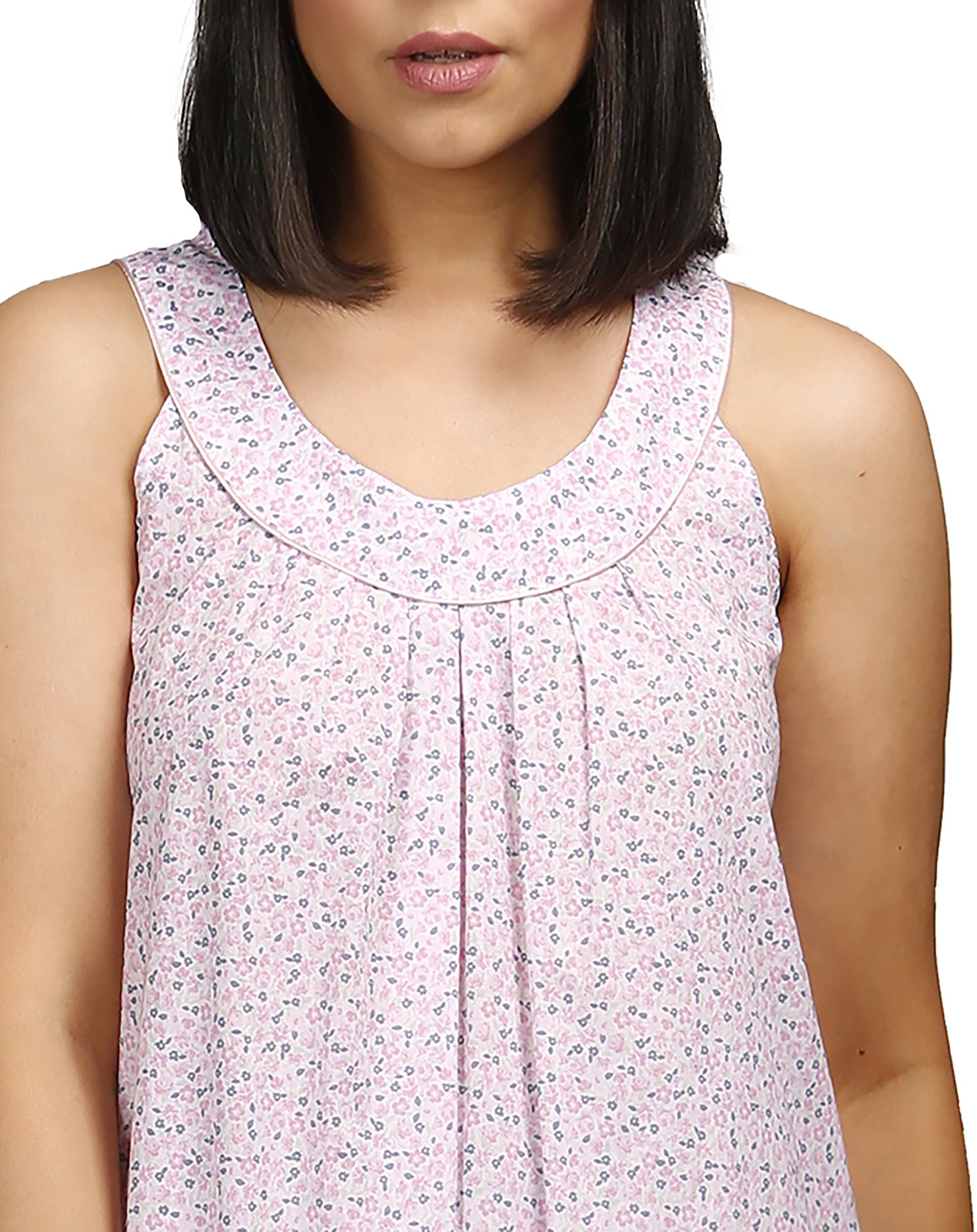 DITSY SLEEVELESS NIGHTIE PINK - SK805D