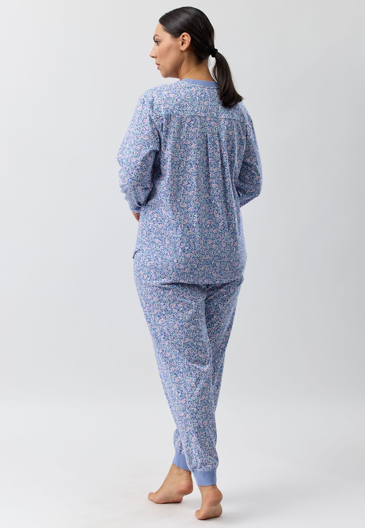 FLOWERETTE SKI PJ SET DENIM - SK102F5