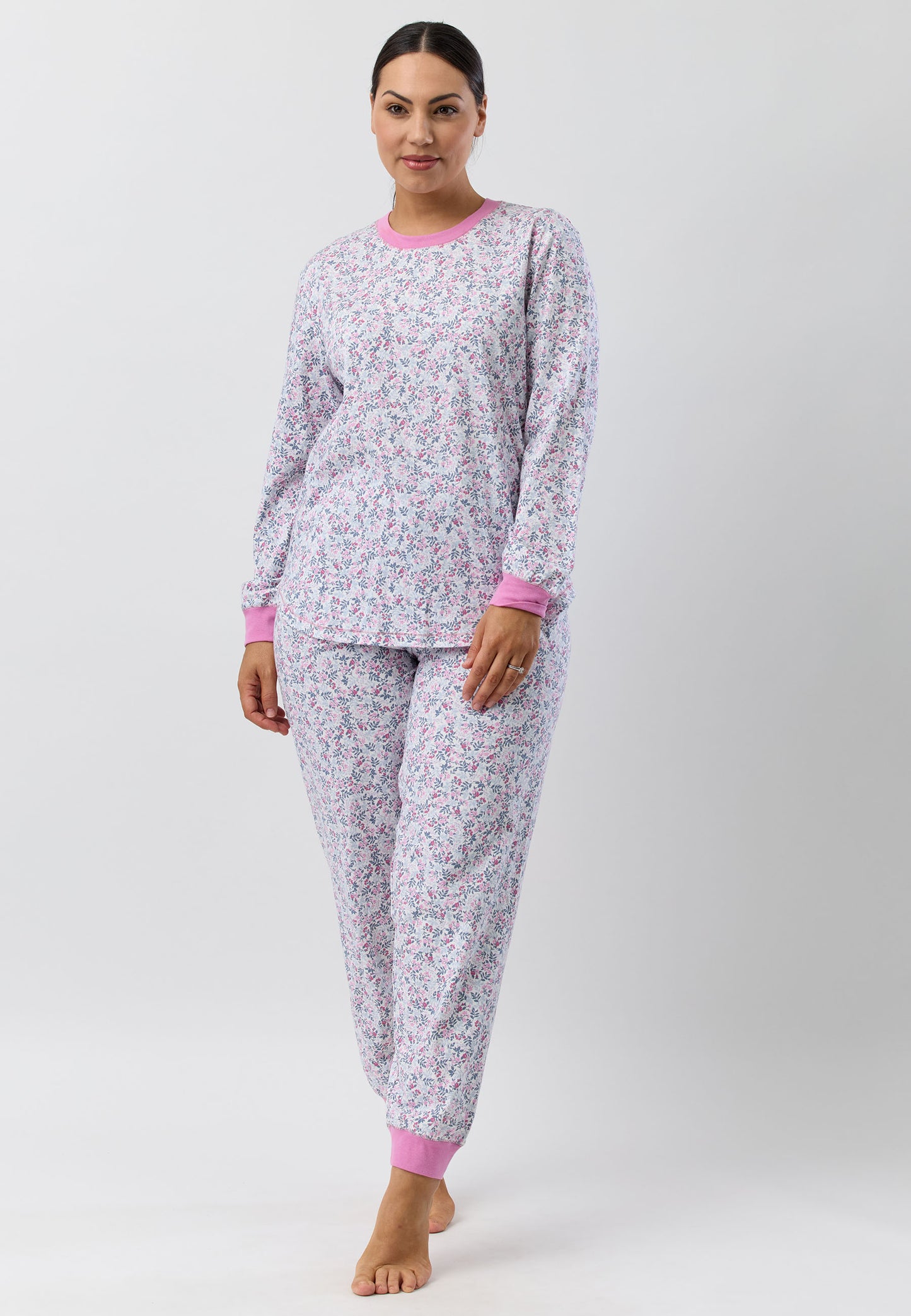 FLOWERETTE SKI PJ SET PINK - SK102F5