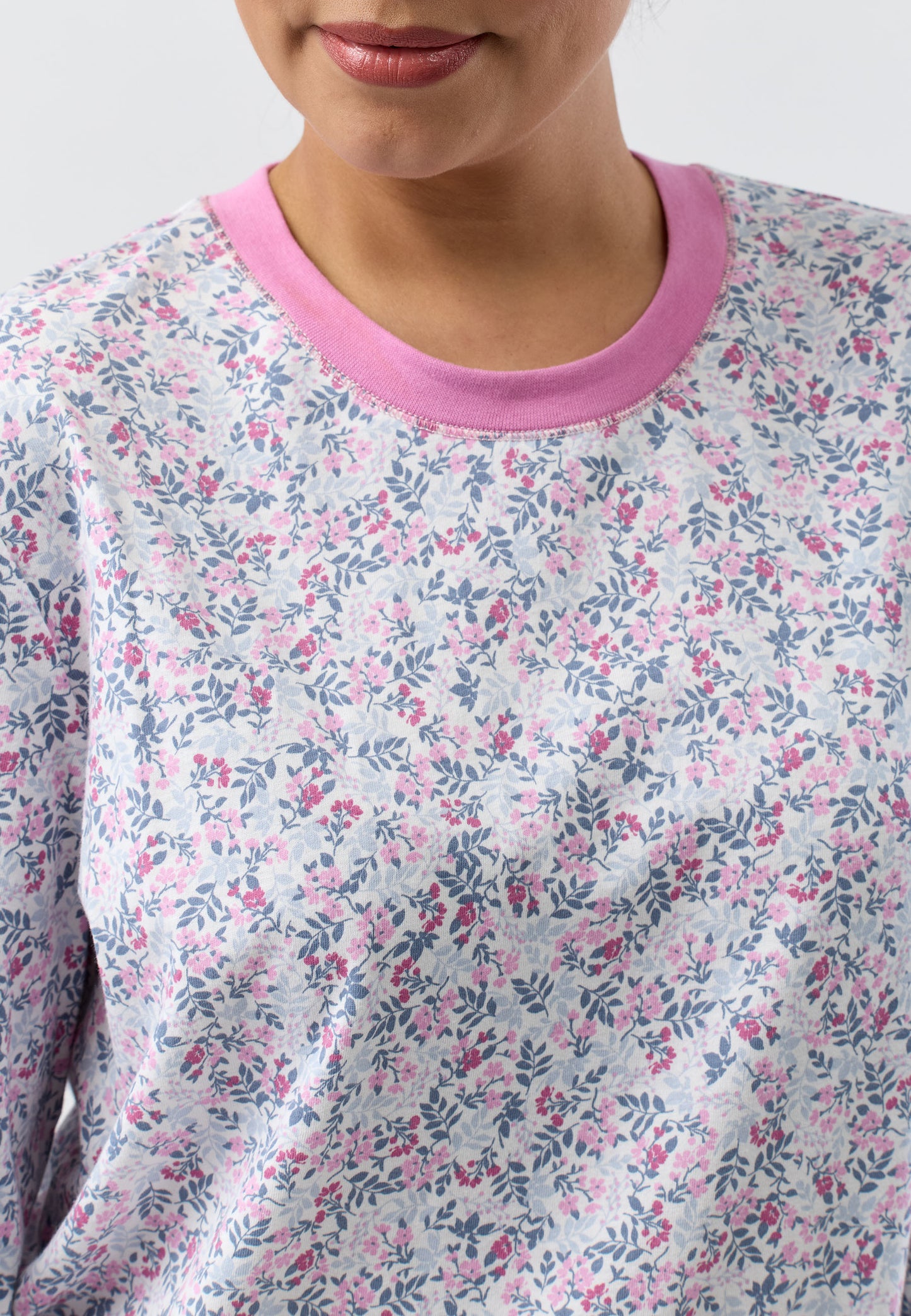 FLOWERETTE SKI PJ SET PINK - SK102F5