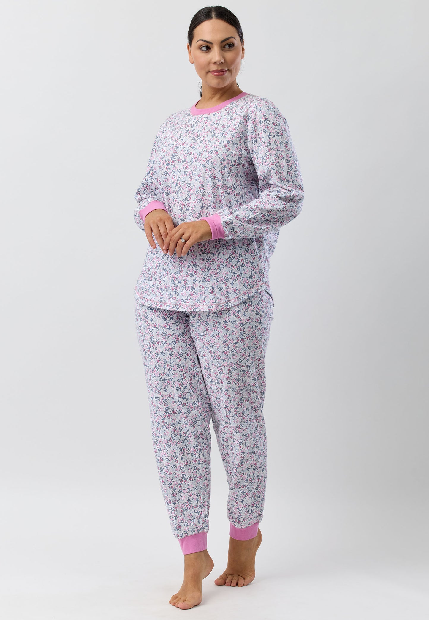 FLOWERETTE SKI PJ SET PINK - SK102F5