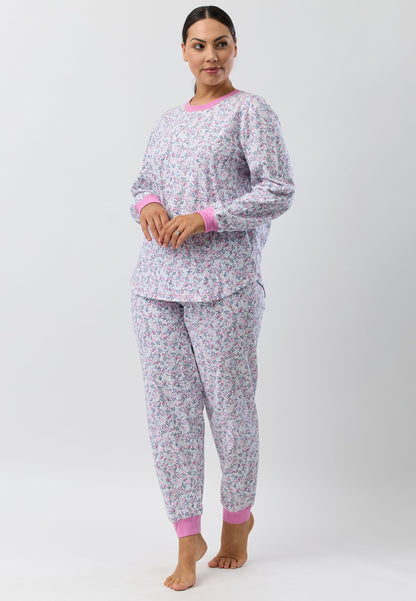 FLOWERETTE SKI PJ SET PINK - SK102F5