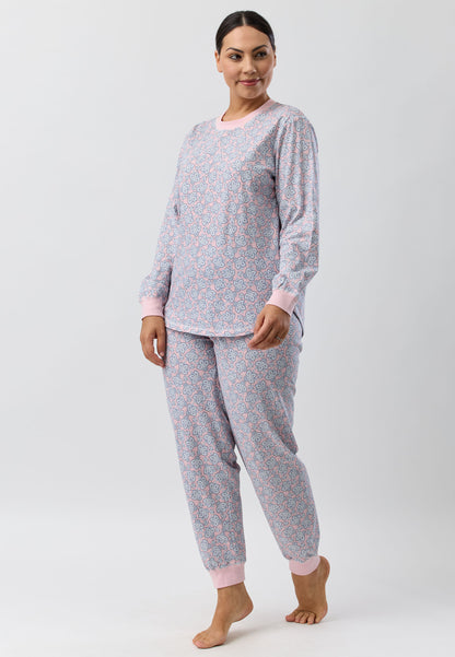 PAISLEY SKI PJ SET PINK - SK102P5