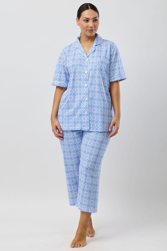 BAROQUE 3/4 PJ SET INDIGO - SK108B5