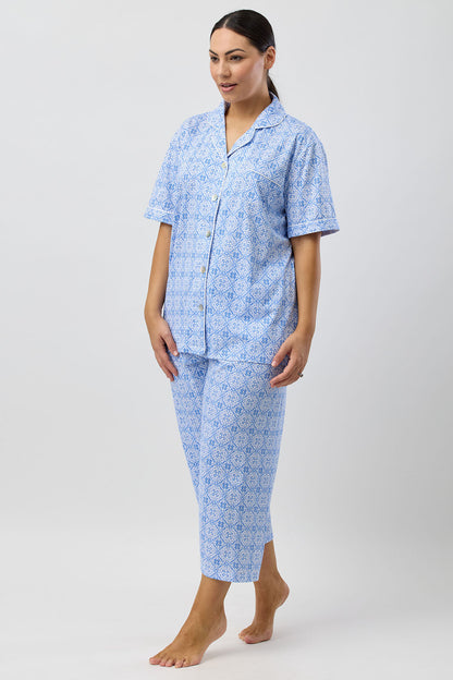 BAROQUE 3/4 PJ SET INDIGO - SK108B5