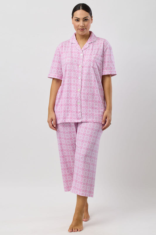 BAROQUE 3/4 PJ SET ROSE - SK108B5