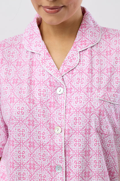 BAROQUE 3/4 PJ SET ROSE - SK108B5