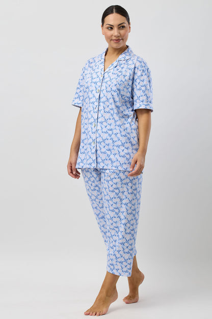 DAISIES 3/4 PJ SET BLUE - SK108D5