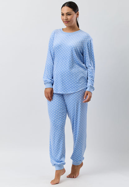 VELOUR SKI PJ SET BLUE - SK125V5