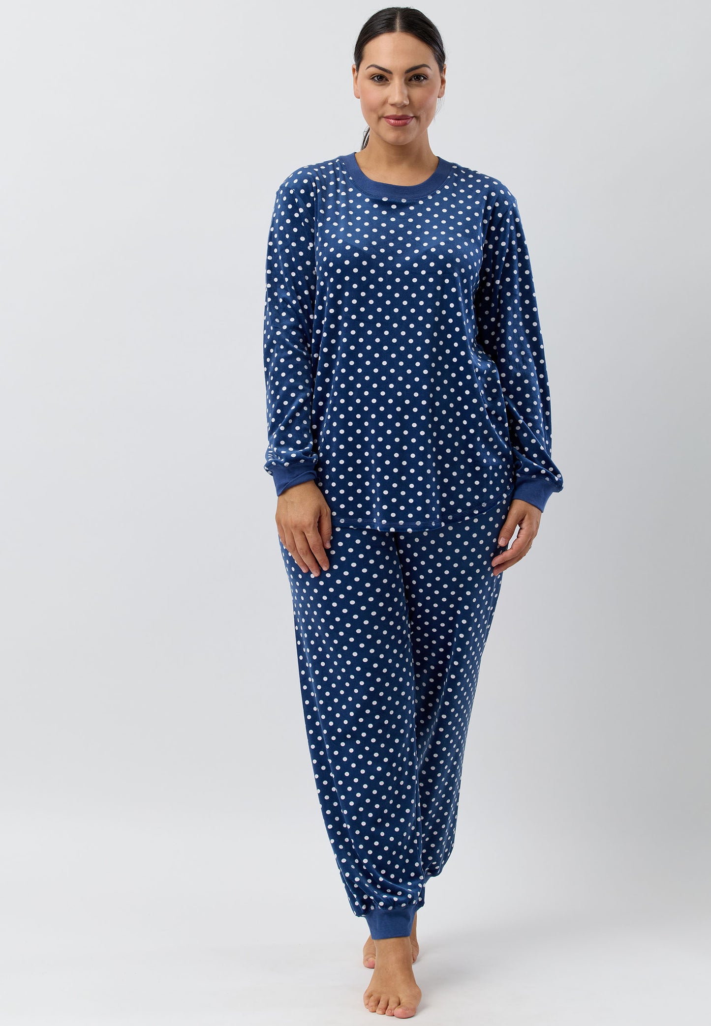 VELOUR SKI PJ SET NAVY - SK125V5