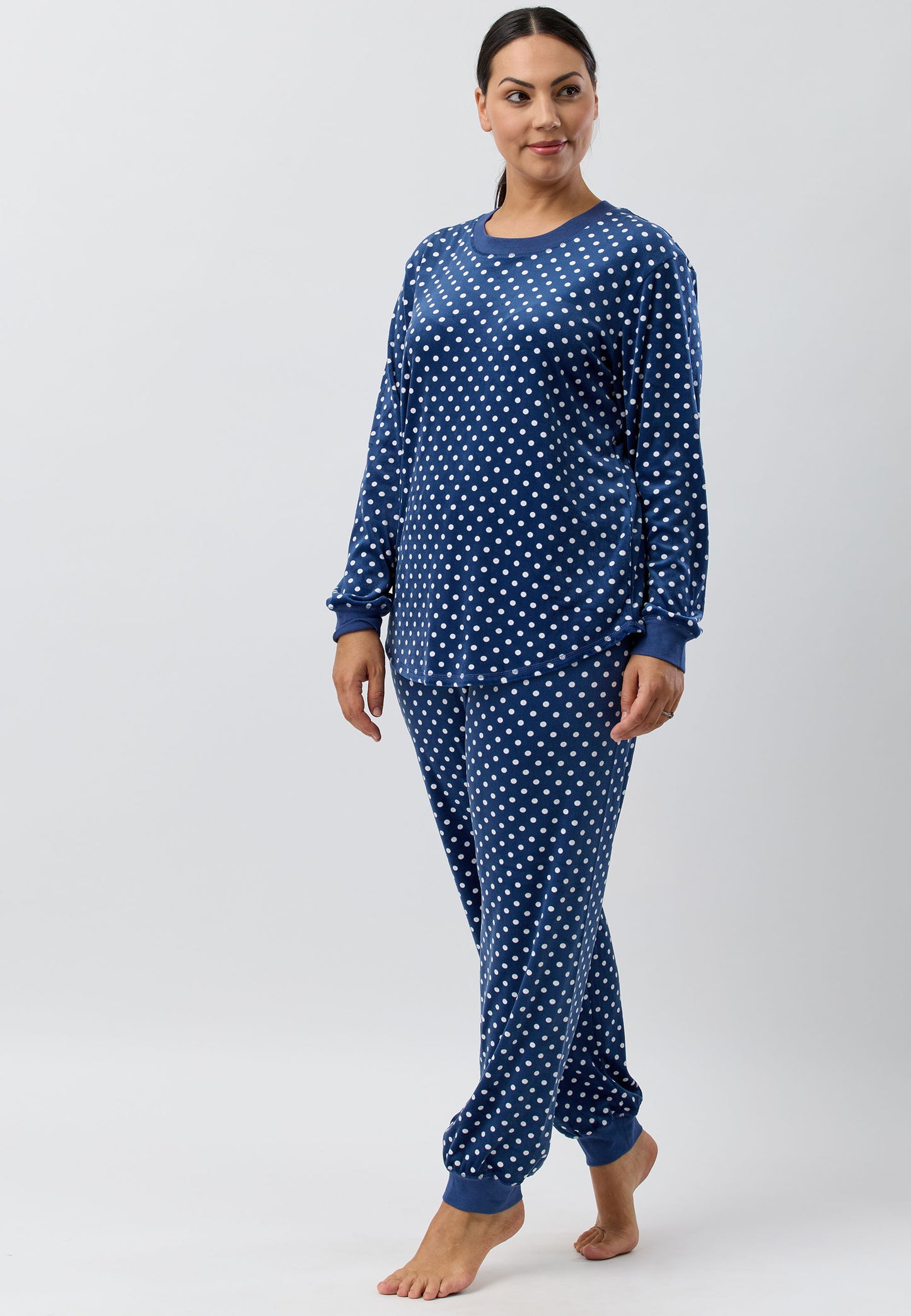 VELOUR SKI PJ SET NAVY - SK125V5