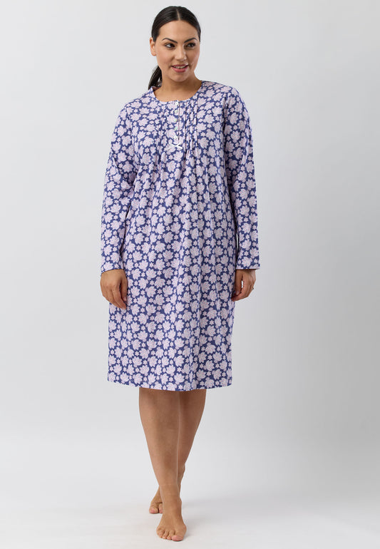 PAISLEY NIGHTIE MARINE - SK203P5