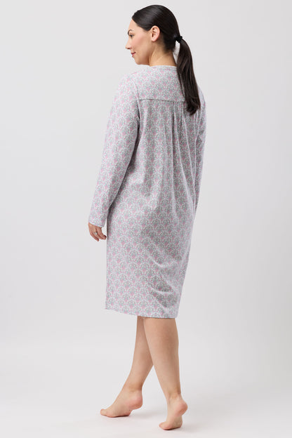 ORIENTAL CROCHET NIGHTIE PINK - SK208O6