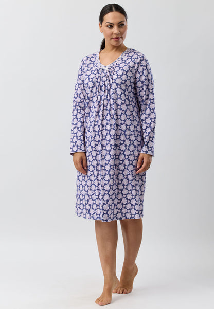 PAISLEY CROCHET NIGHTIE MARINE - SK208P5
