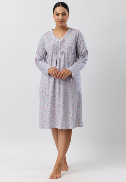 PAISLEY CROCHET NIGHTIE PINK - SK208P5