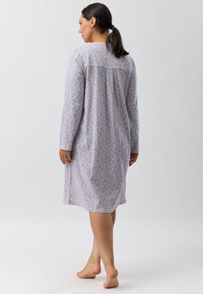 PAISLEY CROCHET NIGHTIE PINK - SK208P5