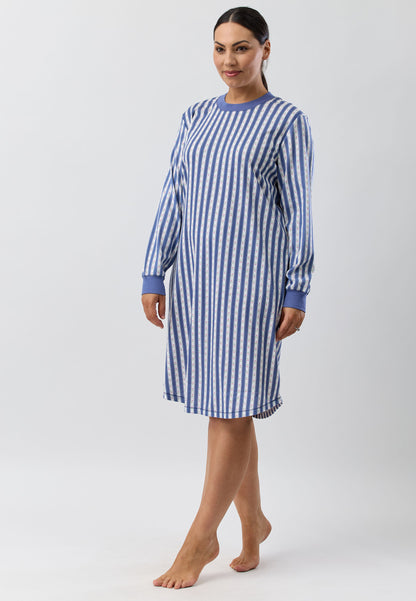ROSE STRIPE SKI NIGHTIE NAVY - SK231R5