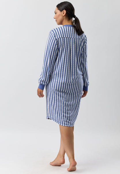 ROSE STRIPE SKI NIGHTIE NAVY - SK231R5