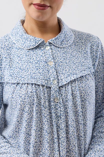 DITSY COLLAR NIGHTIE DENIM - SK248D6