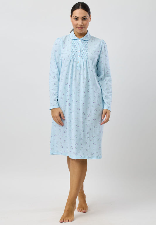 SWEET PEA COLLAR NIGHTIE AQUA - SK251S5