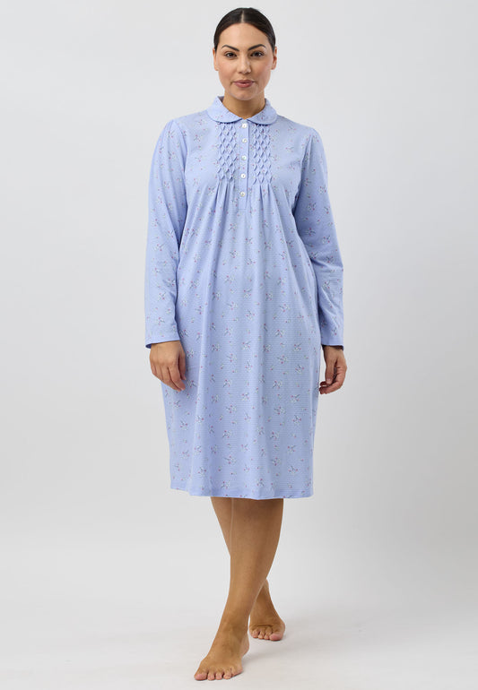 SWEET PEA COLLAR NIGHTIE LAVENDER - SK251S5