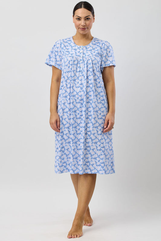 DAISIES NIGHTIE BLUE - SK318D5