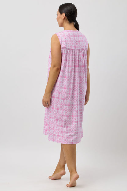 BAROQUE SLEEVELESS NIGHTIE ROSE - SK411B5