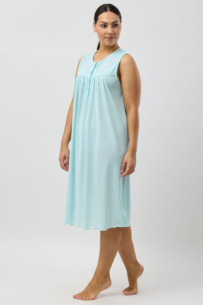 TRILOBAL SLEEVELESS NIGHTIE MINT - SK425T5