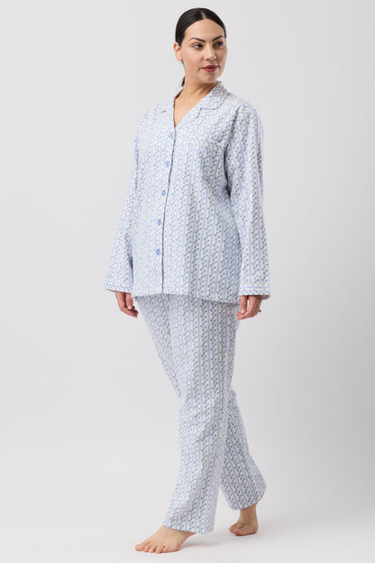 TULIP STRIPE PJ SET BLUE - SK500T6