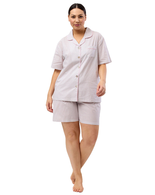 GEO SHORT PJ SET GREEN - SK506G