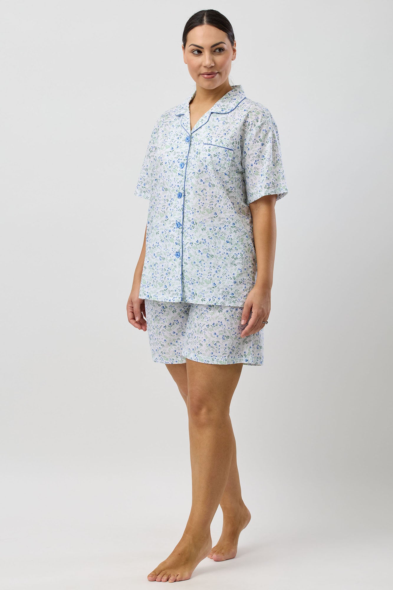 PANSIES SHORT PJ SET BLUE - SK506P5