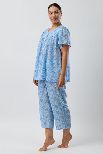 BOHO 7/8 PJ SET SKY - SK509B5